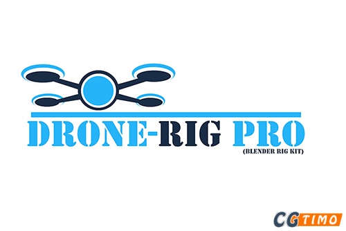 Blender预设-Drone Rig Pro v1.2b 螺旋桨无人机绑定预设下载