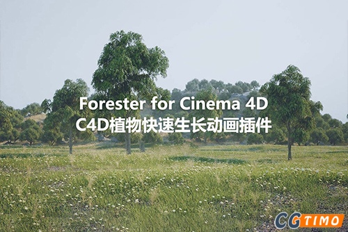 C4D插件-Forester 汉化版 森林植物生长生成插件下载 支持c4d R18-2023