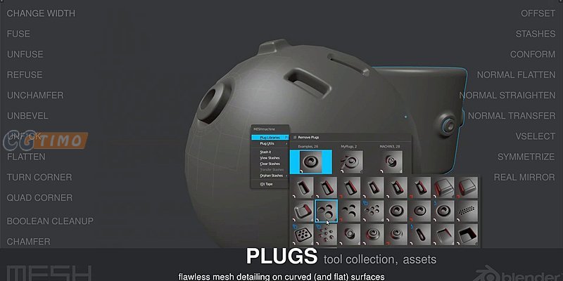 Blender插件-MESHmachine V0.13 网格建模附加程序插件下载 Blender相关 第3张