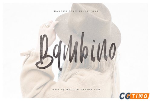 字体-Bambino 柔和手绘艺术英文字体下载