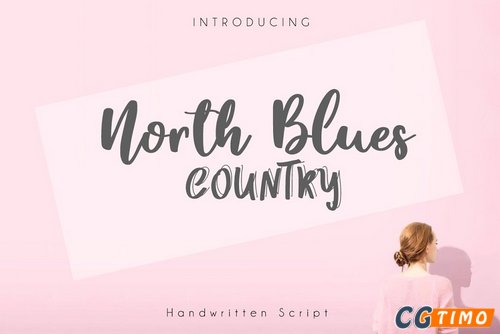 字体-North Country Blues Font 独特柔和艺术手写英文字体下载