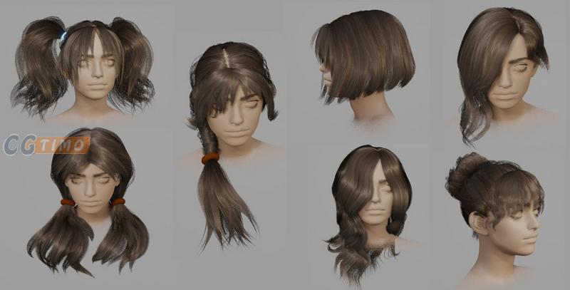 Blender插件-Gumroad – Hair Tool v3.2 头发生成插件下载 Blender相关 第2张