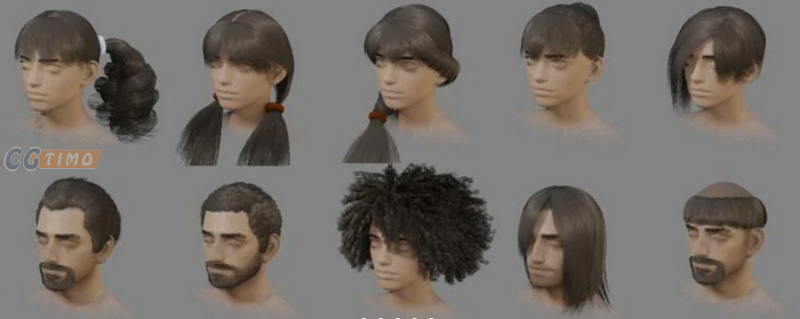 Blender插件-Gumroad – Hair Tool v3.2 头发生成插件下载 Blender相关 第5张