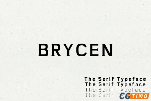 字体-Brycen Serif Premium 7 Font Family 现代独特衬线英文字体下载