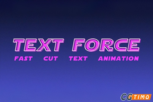 AE脚本-Text Force v1.9 根据音频生成动感快闪文字动画脚本（带教程）