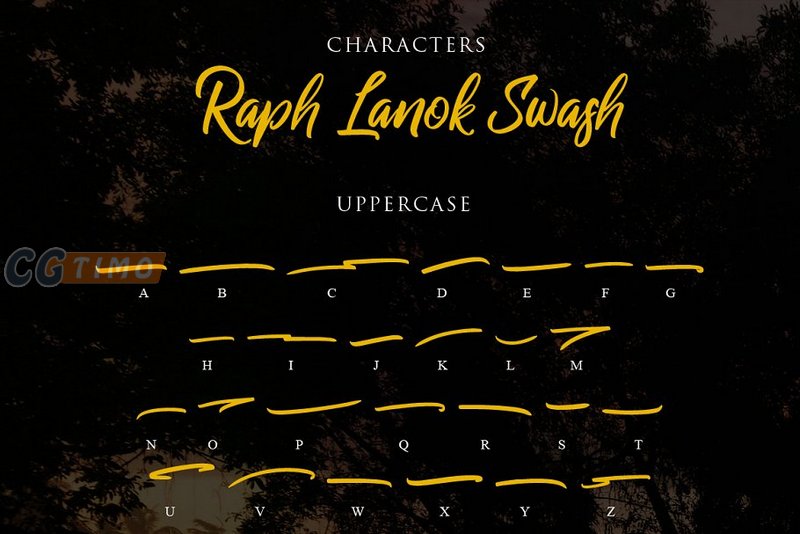 字体-Raph Lanok Typeface 优雅手写体笔刷风格英文字体下载 字体下载 第14张