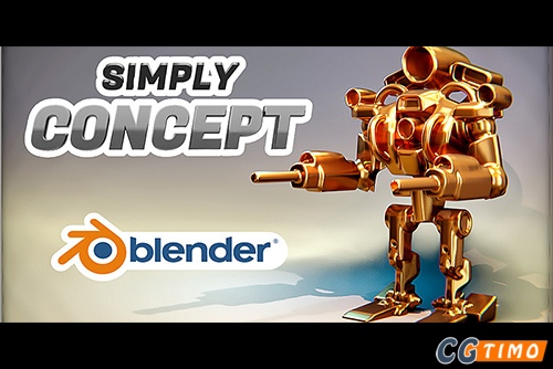 Blender插件-Simply Concept V2.5.1 抽象概念模型调整建模插件