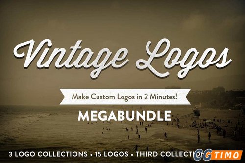 字体-经典的logo字体 Vintage Logo Collection MegaBundle