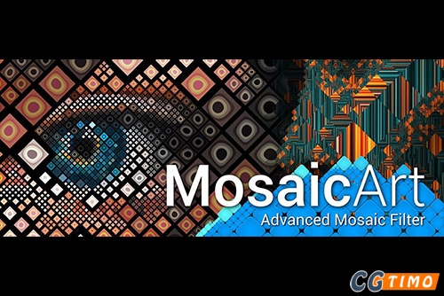 AE插件-MosaicArt v1.0 汉化版 高级马赛克和平铺滤镜特效插件