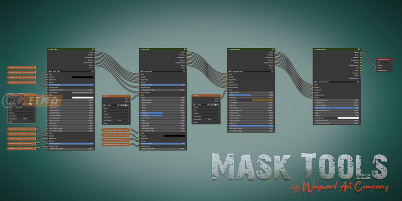 Blender插件-Mask Tools V2.0  材质纹理混合遮罩创建插件 Blender插件 第8张