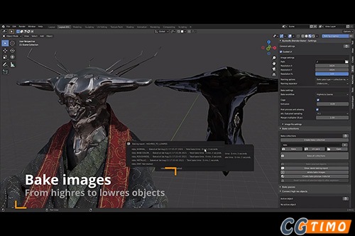 Blender插件-简化贴图烘焙插件 Bystedts Blender Baker V1.2.5