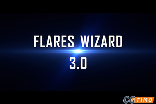 Blender插件-摄像机镜头光晕耀斑特效插件 Flares Wizard V3.1.1