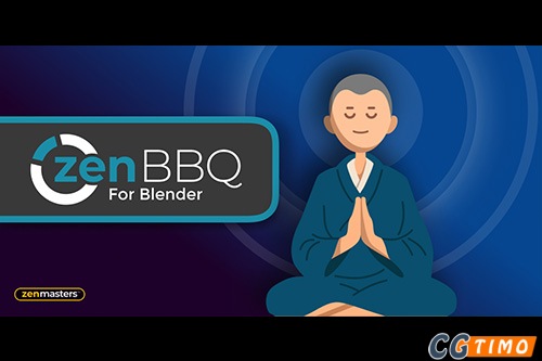 Blender插件-模型倒角插件 Zen BBQ V1.0.2.1