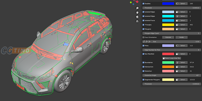 Blender插件-模型信息高亮标记显示插件 CheckToolBox V1.4 Blender插件 第2张