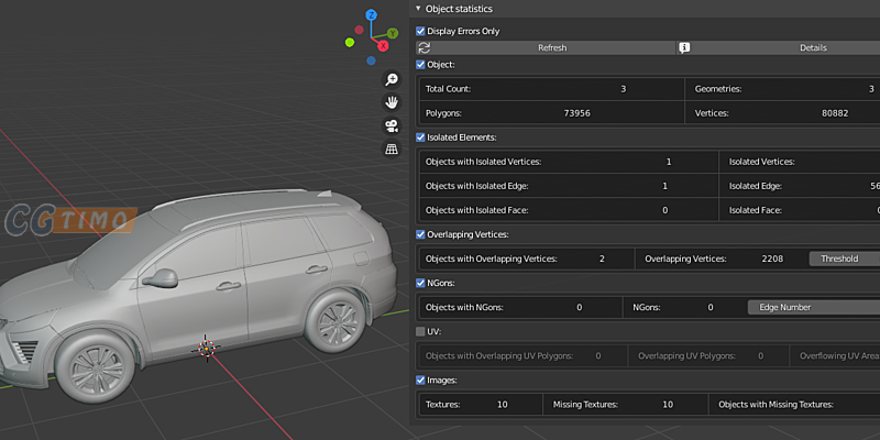 Blender插件-模型信息高亮标记显示插件 CheckToolBox V1.4 Blender插件 第3张