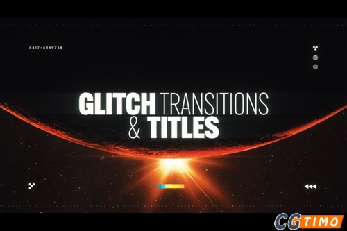 PR脚本-200个信号失真故障闪烁特效文字标题转场动画预设脚本 Glitch Transitions & Titles | Premiere Pro