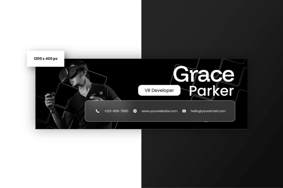 UI素材-VR开发者电子邮件签名 平面素材 第4张-CGtimo