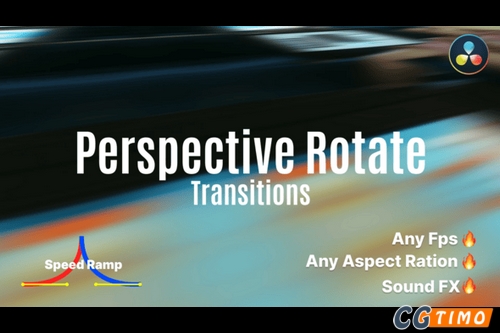 达芬奇模板-20款透视旋转特效转场预设模板 Perspective Rotate Transition