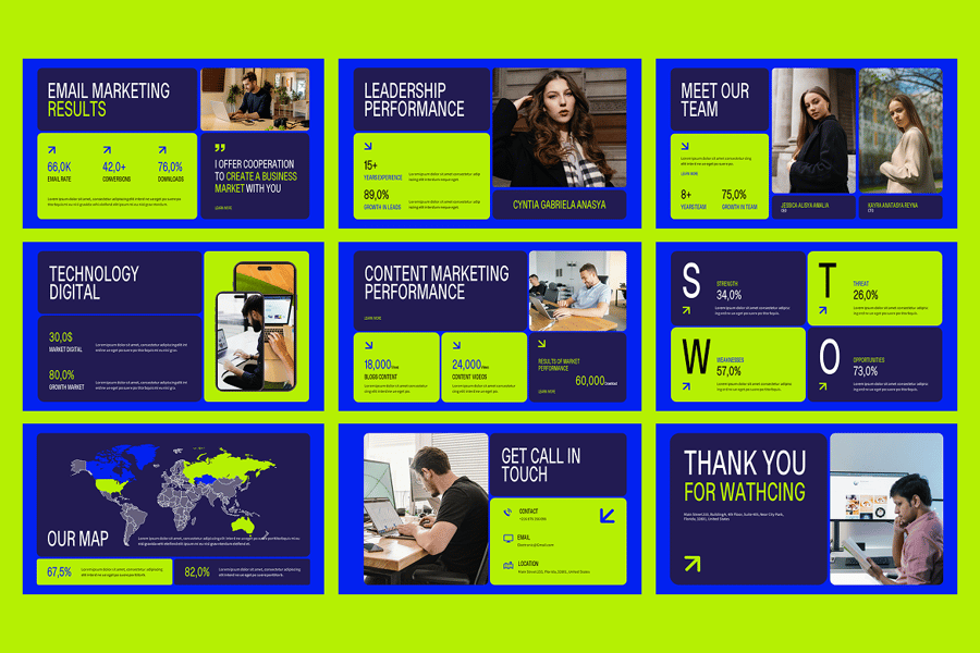 PPT模板-市场营销绩效谷歌幻灯片 PPT模板 第4张-CGtimo