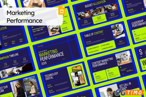 PPT模板-市场营销绩效谷歌幻灯片 PPT模板 第1张-CGtimo