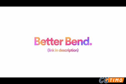 Blender预设-三维模型弯曲几何节点预设 Better Bend V1.1