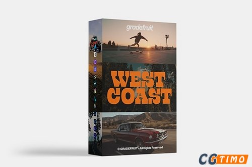 调色预设-14款黄昏金色西海岸日落温暖阳光后期调色LUT+Lightroom预设 GradeFruit – West Coast