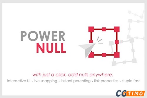 AE脚本-合成项目窗口一键添加空对象值脚本 Power Null v1.5 附教程