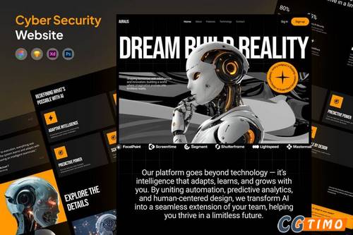 网站模板-网络安全信息资源库网站 网站模板 第1张-CGtimo