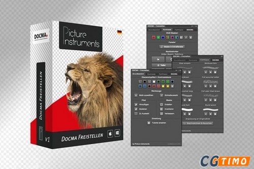 PS插件-高级蒙版抠图背景移除工作流插件 Picture Instruments – Docma Freistellen v2.1.0 汉化版