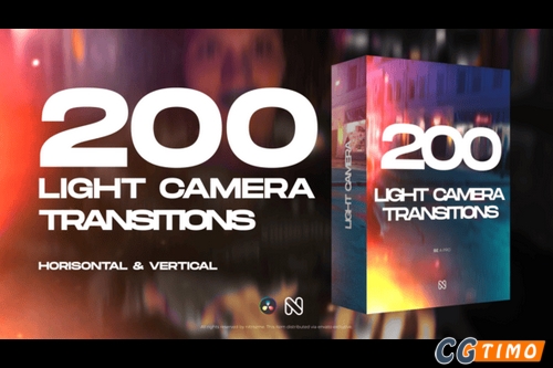达芬奇模板-200个有活力镜头光效闪烁转场过渡模板 Light Camera Transitions for DaVinci Resolve 达芬奇模板 第1张-CGtimo