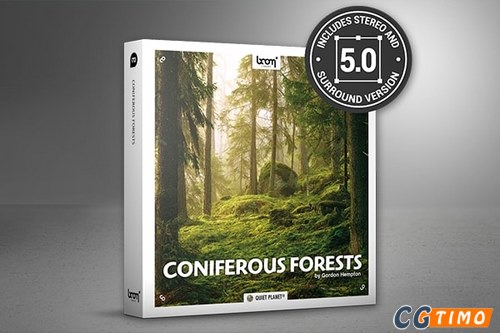音效-181个自然原始针叶林生态纯净环境3D环绕立体声音效 Boom Library – Coniferous Forests