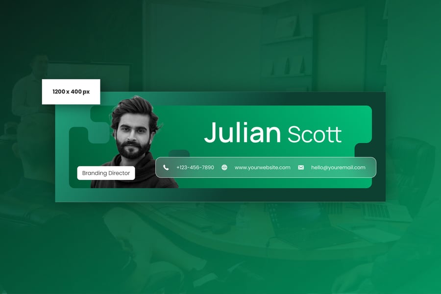 UI素材-品牌总监电子邮件签名 平面素材 第4张-CGtimo