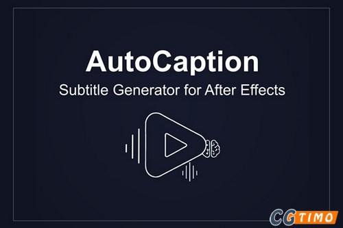 AE脚本-AI智能字幕自动生成脚本 汉化版 AutoCaption v2.6.0