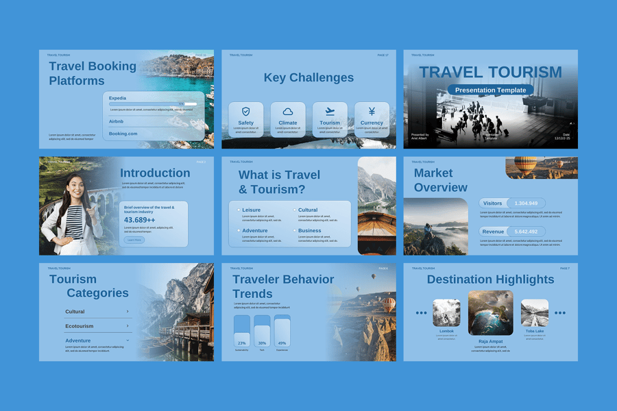 PPT模板-旅游 Google 幻灯片 PPT模板 第4张-CGtimo