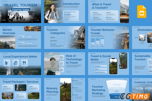 PPT模板-旅游 Google 幻灯片 PPT模板 第1张-CGtimo
