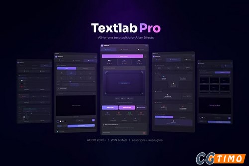 AE脚本-批量文字排版编辑分析处理脚本 汉化版 Textlab Pro v1.1.0 附教程