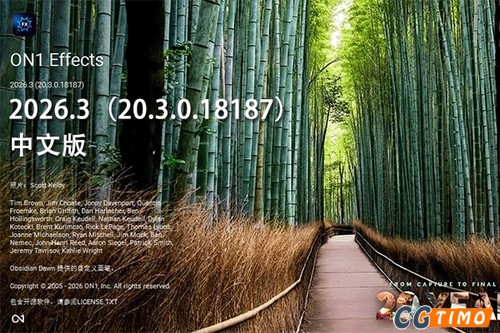 软件/PS插件-照片滤镜调色特效工具 ON1 Effects 2026.3（20.3.0.18187）Win/Mac 中文版