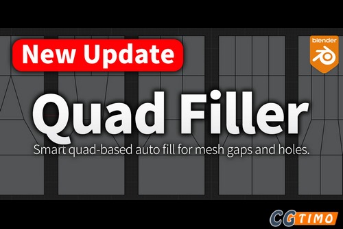 Blender插件-模型修补中缺失区域工具 Quad Filler V1.0.2 Blender插件 第1张-CGtimo