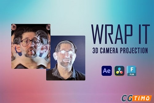 AE插件-3D几何体摄像机贴图投影映射插件 Wrap It for After Effects v1.0.1 汉化版 Win 附教程