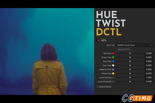 达芬奇预设-色相扭曲转换调色DCTL节点预设 MonoNodes HUE TWIST & BEND DCTLS V2.1