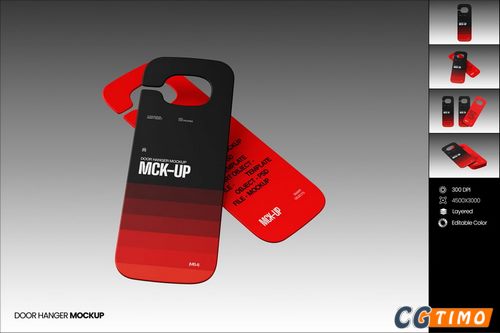 Mockups样机-门牌模型