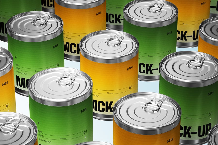 Mockups样机-罐头标签样机 Mockups样机 第9张-CGtimo