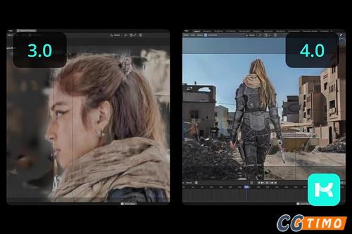 Blender插件-Gaussian Splatting数据导入插件 3Dgs Render By Kiri Engine V4.1.5