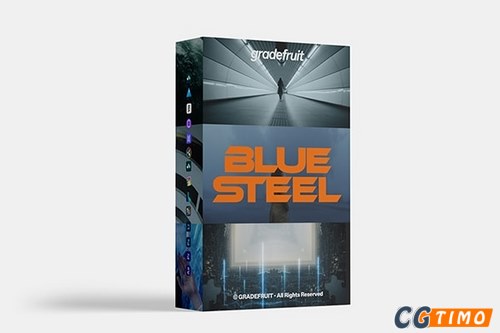 调色预设-19款冷峻坚毅蓝冷色调氛围调色LUT+Lightroom预设 GradeFruit – Blue Steel 调色预设 第1张-CGtimo