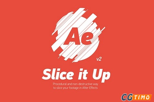 AE脚本-图形图层切片分割动画效果脚本 Slice it Up 2 v2.1.2 汉化版 附教程