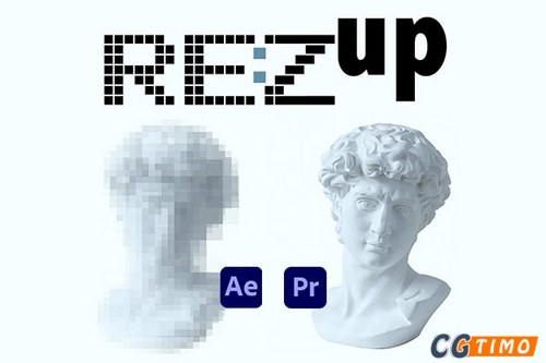 AE/PR插件-视频分辨率放大画质增强插件 REVisionFX REZup v2.0.4 汉化版 Win