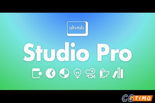Blender插件-室内摄影棚灯光材质摄像机动画预设 Alt Tab Studio V1.0.4