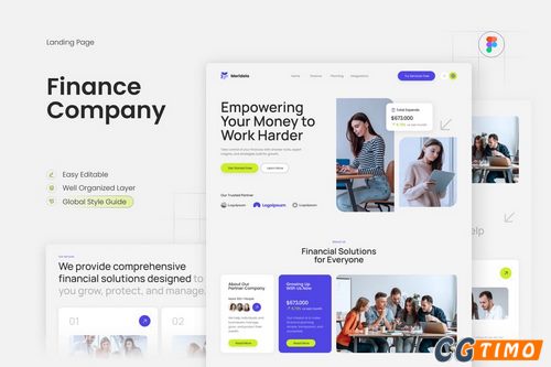 网站模板-Meridela – 财务登陆页面